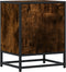 vidaXL - Nachtkastjes - 2 - st - 40x31x50 - cm - bewerkt - hout - gerookt - eikenkleurig