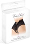 Fashion Secret Julia - Erotische Slip met Open Kruis - Zwart - One Size