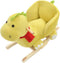 vidaXL Hobbeldier draak met rugleuning 60x32x53 cm pluche limegroen