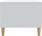 vidaXL - Salontafel - 89,5x50x40 - cm - bewerkt - hout - wit