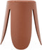 sweeek Niki - Set van 4 stapelkrukken - Boucléstof Ø30 / 44 x H46cm - Terracotta