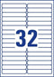 Avery - Stick&Lift Etiketten - 96 x 16,9mm - Verwijderbaar (25 vel)