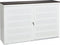 Schuifdeurkast met geperforeerde deuren breed 160CM diep 45CM hoogte 72,5CM bladkleur Speciale Kleur framekleur Aluminium (RAL9006)