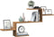 vidaXL - Wandschap - 104x15x49 - cm - bewerkt - hout - artisanaal - eikenkleurig
