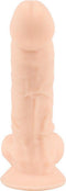 Silexd – Zeer Realistische Zuignap Dildo met Zachte Mantel en Harde Kern voor Levensechte Ervaring – 18.8 cm – beigeig