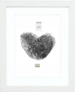 Deknudt Frames fotolijst - wit met passe-partout - 13x18 / 18x24 cm