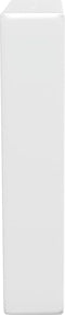 vidaXL - Wandbeugels - voor - wasbak - 2 - st - trapezium - staal - wit