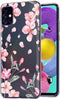 iMoshion Hoesje Geschikt voor Samsung Galaxy A51 Hoesje Siliconen - iMoshion Design hoesje - Roze / Transparant / Blossom Watercolor