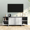 vidaXL - Tv-meubel - 130x35x50 - cm - bewerkt - hout - grijs - sonoma - eikenkleurig