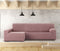Hoes voor chaise longue met lange armleuning links Eysa JAZ Roze 180 x 120 x 360 cm