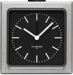LEFF amsterdam - Block - Alarm - Staal/Zwart - Design - Staande Klok