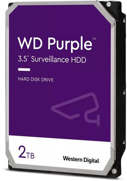 WD Purple - Harde schijf 3.5" - 2TB - 64MB cache - 180MB/s (1x)