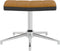 vidaXL Relaxstoel met voetenbank fluweel en PVC bruin