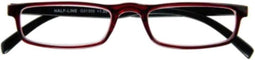 I need you leesbril half-line rood/zwart 2.00