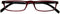 I need you leesbril half-line rood/zwart 2.00