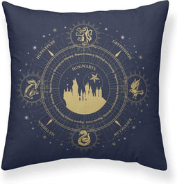 Kussenhoes Harry Potter Christmas Gold Marineblauw 50 x 50 cm