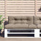 vidaXL - Palletkussens - 2 - st - stof - taupe