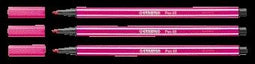 STABILO Pen 68 - Premium Viltstift - Roze Rood - Doos 10 stuks