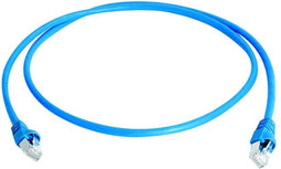 Telegärtner 100009129 RJ45 Netwerkkabel, patchkabel CAT 6A S/FTP 50.00 m Blauw Vlambestendig, Halogeenvrij, UL gecertif