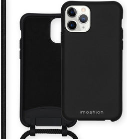 iMoshion Hoesje Geschikt voor iPhone 11 Pro Hoesje Met Koord - iMoshion Color Backcover met afneembaar koord - Zwart