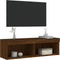 vidaXL - Tv-meubel - met - LED-verlichting - 100x30x30 - cm - bruin - eikenkleur