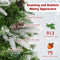 Coast Kunstkerstboom 225 cm - Voorverlicht met 350 Warmwitte LED - 913 Takken Groen/Wit