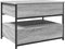 vidaXL - Salontafel - 70x50x50 - cm - bewerkt - hout - en - metaal - grijs - sonoma