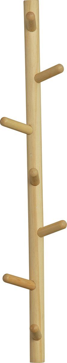 WOOOD Marrit Kapstok 7 Haaks - Hout - Naturel - 70x14x10