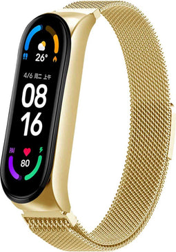 imoshion Milanees magnetisch bandje - Geschikt voor Xiaomi Mi Band 5 / 6 - Goud