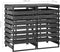 vidaXL - Containerberging - dubbel - 140x75x121 - cm - geverfd - grenenhout