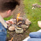 Esschert FF295 - Wafelijzer BBQ - Geschikt voor open vuur - Extra lange steel 82 cm