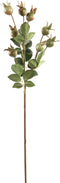 PTMD Berry Plant Kunsttak - 26 x 15 x 62 cm - Groen/Roze