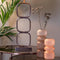 Light & Living vaas Josia | Glas mat | Perzik | ø 12 x 25 cm