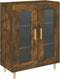 vidaXL - Dressoir - 69,5x34x90 - cm - bewerkt - hout - gerookt - eikenkleurig