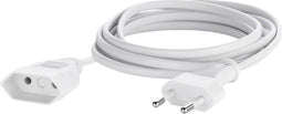 Sygonix SY-5042680 Stroom Verlengkabel Wit 5.00 m