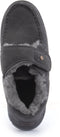 Warmbat Melton Suede - Heren Pantoffels - Suède met Wol - Dark grey - Maat 45