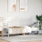 vidaXL - Ligbedframe - Wit - 75x190 - cm - Staal