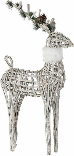 Kerstversiering DKD Home Decor Rendier vlechtwerk (53 x 19 x 90 cm)