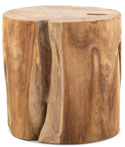 Ronde tafel - Buiten tafel - Tafel - Boomstam look -Kruk - HorstDeco