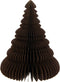 J-Line decoratie kerstboom Vouwbaar - papier - bruin - medium