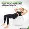 Tunturi Anti Burst Fitnessbal - Yoga bal 65 cm - 220 kg gebruikersgewicht - Incl Pomp - Wit