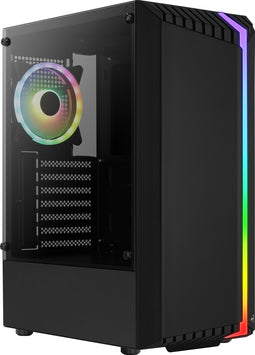 Aerocool Bionic V2 - Mid-tower pc-behuizing - 1x120 mm RGB - Zwart