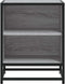 vidaXL - Nachtkastjes - 2 - st - 40x31x50 - cm - bewerkt - hout&metaal - grijs - sonoma