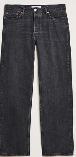 Samsøe Samsøe Eddie Regular Fit Jeans - Hoge taille - Donkere Black Blizzard - Maat 30/32