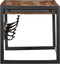 vidaXL - Kapstok - 80x35x35 - cm - massief - gerecycled - hout - meerkleurig