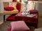 Dutch Decor ABU - Sierkussen 45x45 cm - Merlot - rood - wit - aapjes - bladeren - botanisch - Inclusief binnenkussen