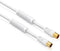 Vivanco 48/30 30GW - Antenne Aansluitkabel 3.00 m 110 dB - Wit