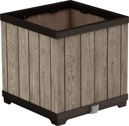 Keter Signature Plantenbak - Vierkant - 45,5x45,5x45,5cm - Bruin