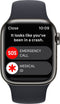 Apple Watch Series 8 - Smartwatch - GPS + Cellular - 45mm RVS Sportbandje Grafiet (Zwart)
