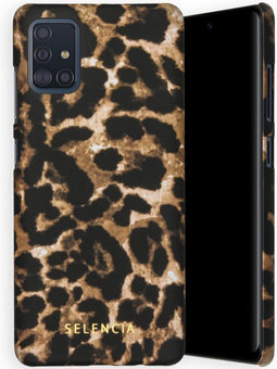 Selencia Hoesje Geschikt voor Samsung Galaxy A51 - Selencia Maya Fashion Backcover - bruin